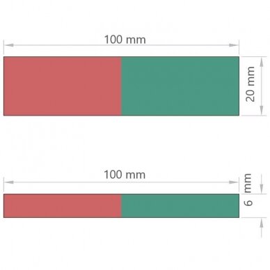 100x20x6 School, experimental, educational magnet 1