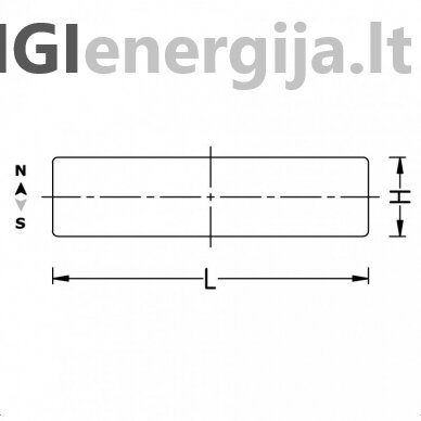 100x60x20 Y35 Block-shaped ferrite magnet 2