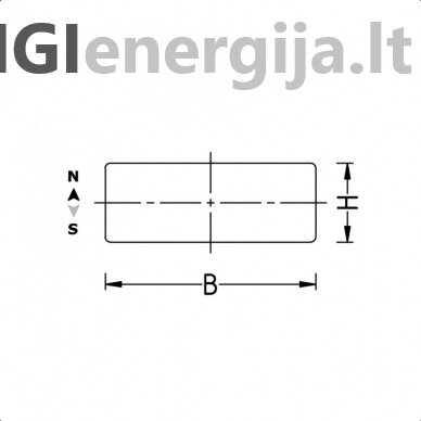 100x60x20 Y35 Block-shaped ferrite magnet 3