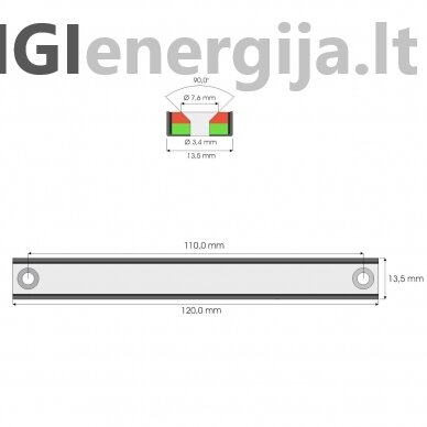 120x13.5x5 magnetinis laikiklis su metaliniu korpusu 5