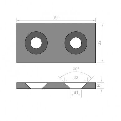 40x20xd12/6x3 Metal plate 1