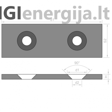 40x15xd12/6x3 Metalo plokštelė 1