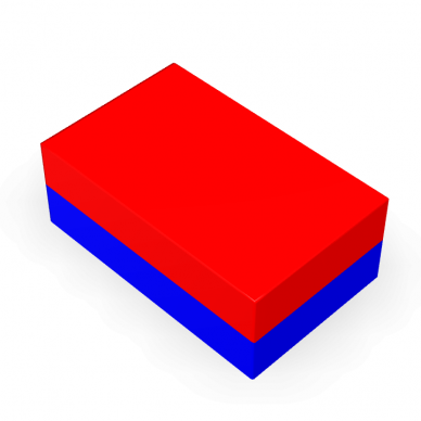 75x50x20 Block-shaped ferrite magnet 1