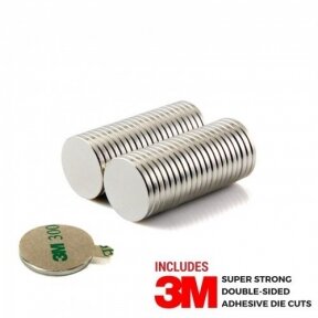 D20x2 N42 Adhesive Neodymium magnet with 3M