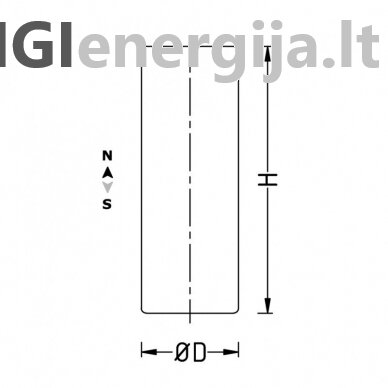 D10x40 N42 Neodymium disko formos magnetas 2