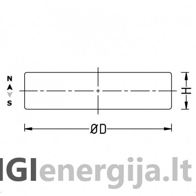 D12x4 F30 Disc-shaped ferrite magnet 2