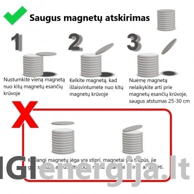 D15x1 N42 Priklijuojamas Neodymium magnetas su 3M 2