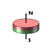 D20x1 N42 Priklijuojamas Neodymium magnetas su 3M 1