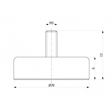 D20X6XM3 OUT X 13 magnet holder 1