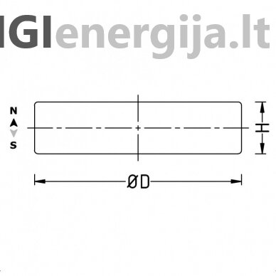 D20x8 N42 Neodymium disko formos magnetas 2