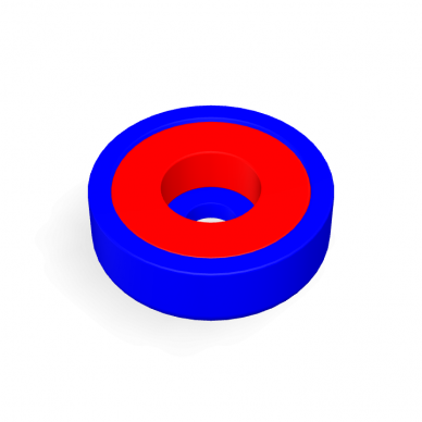 D20x8x4.5x7 POT magnetinis laikiklis su cilindriniu įgilinimu 1