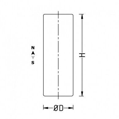 D2x2 N42 Neodymium disko formos magnetas 2