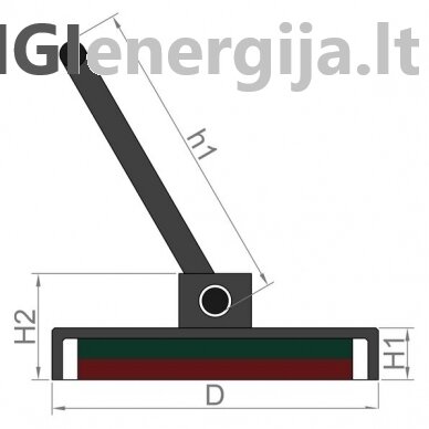 D32 Magnetinis laikiklis su karabinu 1