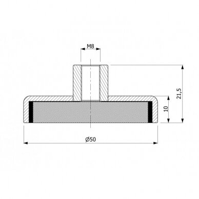 D50X10XM8X18 Магнитный держатель 1