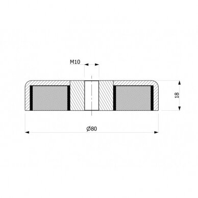 D80x18xM10 magnetinis laikiklis 2