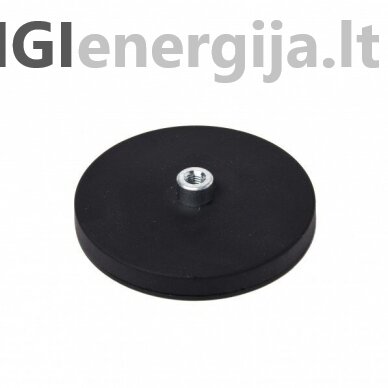 D88x17/M8 rubber magnetic holder with extended internal thread