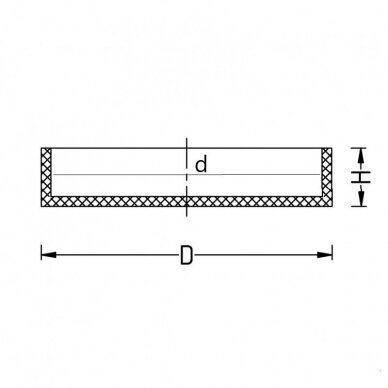 Guminis padas magnetams Ø 40 mm  9