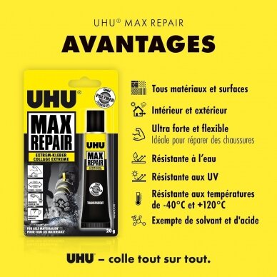 Klijai UHU MAX REPAIR POWER 3