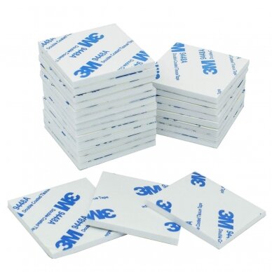 Adhesive Pads, Double-Sided, Foam Pads with 3M 55x43x2 (White)