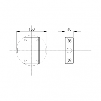 Magnetinė grotelė-filtras NdFeb D150 1