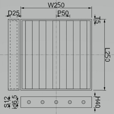 Magnetinis rėmelis-filtras NdFeb MGF250x250 2